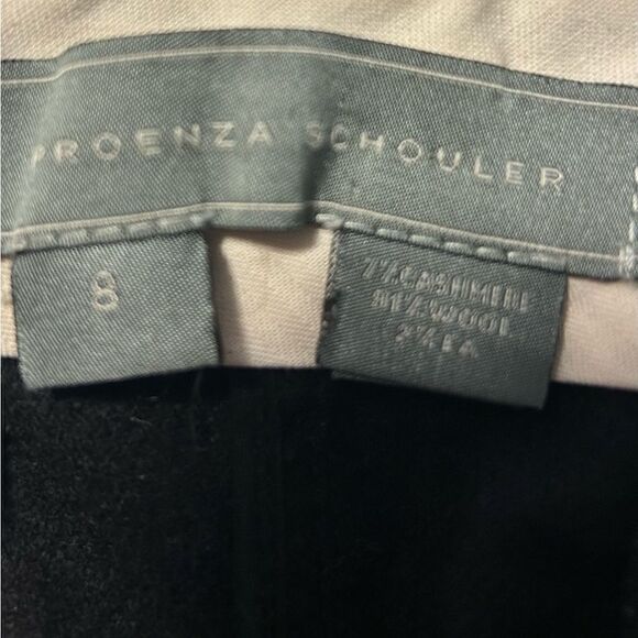 Proenza Schouler Black Wool Cashmere Blend Straight Leg Pants Size 8 luxury - Picture 5 of 12